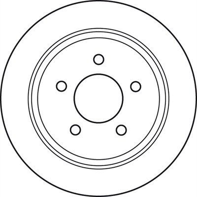 FREN DİSKİ ARKA BOYALI, 5 BİJON, 285 MM JEEP GRAND CHEROKEE I 4.0 İ 4X4 91-99, 4.0 LOREDO 96-98, 5.2 İ 4X4 92-99, 5.2 96-98, 5.2 4X4 95-99, 2.5 TD 4X4 95-99, WRANGLER I 2.5 91-96, 4.0 91-96 