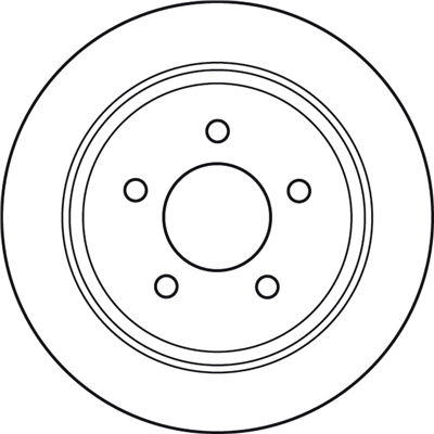 FREN DİSKİ ARKA BOYALI, 5 BİJON, 285 MM JEEP GRAND CHEROKEE I 4.0 İ 4X4 91-99, 4.0 LOREDO 96-98, 5.2 İ 4X4 92-99, 5.2 96-98, 5.2 4X4 95-99, 2.5 TD 4X4 95-99, WRANGLER I 2.5 91-96, 4.0 91-96 