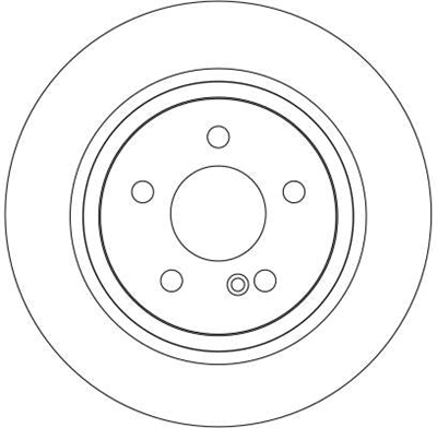 FREN DİSKİ ARKA BOYALI, 5 BİJON, 300 MM MERCEDES-BENZ E SERİSİ E 200 CDİ 02-08 