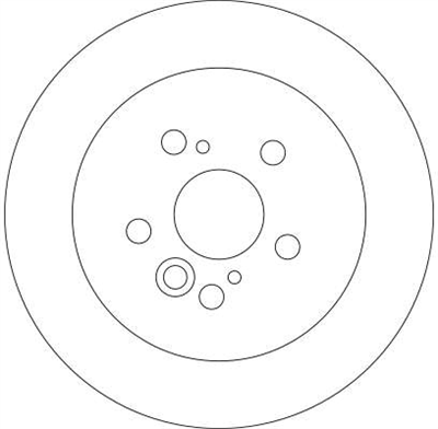 FREN DİSKİ ARKA BOYALI, 5 BİJON, 303 MM TOYOTA RAV 4 II 1.8 00-05, 2.0 4WD 00-05, 2.0 D 4WD 01-05 