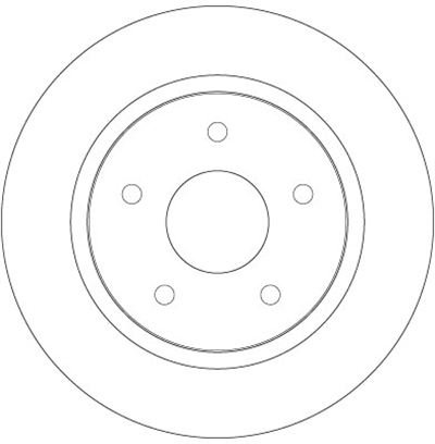 FREN DİSKİ ARKA BOYALI, 5 BİJON, 305 MM CHRYSLER GRAND VOYAGER 3.3 08=>, 3.6 11=>, 3.8 07=>, 2.8 CRD 07=> 