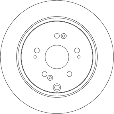FREN DİSKİ ARKA BOYALI, 5 BİJON, 305 MM HONDA CR-V II 2.0 01-07 