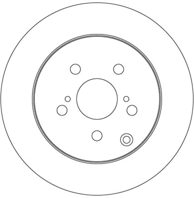 FREN DİSKİ ARKA BOYALI,5 BİJON, 294 MM TOYOTA VERSO 1.6-1.8 09-18, 1.6 D4-D 13-18, 2.0 D-4D 09-18, 2.2 D-4D 09-18, 2.2 D-CAT 09-18 