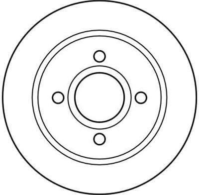 FREN DİSKİ ARKA HAVA KANALLI, BOYALI, 4 BİJON, 252,6 MM FORD MONDEO I 1.6-1.8-2.0 16V 93-96, 1.8 TD 93-96, 2.5 İ 24V 94-96 