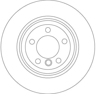 FREN DİSKİ ARKA HAVA KANALLI, BOYALI, 5 BİJONİ, 324 MM BMW 7 730 İ Lİ 03-08, 735 İ Lİ 01-05, 740 İ Lİ 05-08, 730 D 02-05, 745 D 05-05 