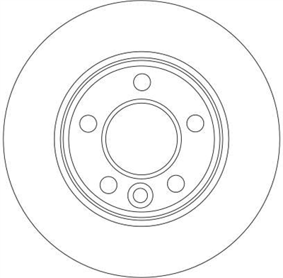 FREN DİSKİ ARKA HAVA KANALLI, BOYALI, 5 BİJON, 294 MM VOLKSWAGEN TRANSPORTER V 1.9 TDİ 03-09, 2.5 TDİ 03-09 