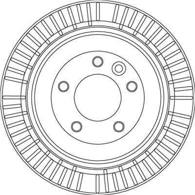 FREN DİSKİ ARKA HAVA KANALLI, BOYALI, 5 BİJON, 325 MM LAND ROVER RANGE ROVER SPORT 2.7 D 4X4 05-13 