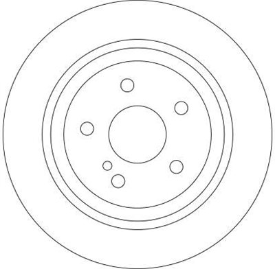 FREN DİSKİ ARKA HAVA KANALLI, BOYALI, 5 BİJON, 300 MM MERCEDES-BENZ S SERİSİ S 350 02-05, S 430-500 98-05, S 40 CDİ 00-05 