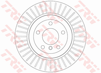 FREN DİSKİ ARKA HAVA KANALLI, BOYALI, 5 BİJON, 320 MM BMW 5 525 Xİ 05-09, 525 İ XDRİVE 08-10, 525 XD 06-07, 525 D XDRİVE 07-09, 530 XD05-07, 530 D XDRİVE 07-09 