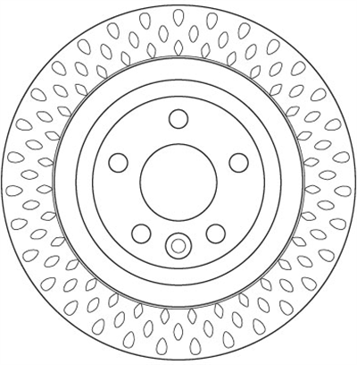FREN DİSKİ ARKA HAVA KANALLI, BOYALI, 5 BİJON, 302 MM VOLVO S60 II 1.5-2.0 T3 15=>, T3-T4 10-15, 2.0 T 10-15,2.0 D2 15=>, 2.0 D3 15=>, S80 II T4 10=>, T4F 11=>, T5 13=>, 2.0 08-12, 2.0 T 10=>, T5 10-16, 2.5 T 12=>, T6 AWD 07-16, 3.2 10=>, 3.2 AWD 07-