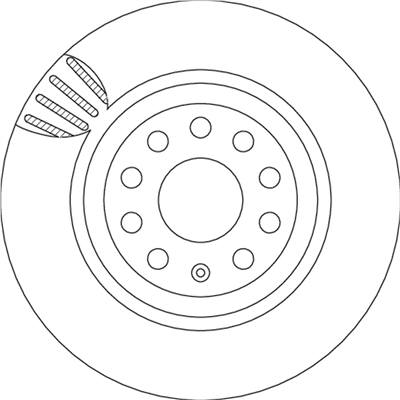 FREN DİSKİ ARKA HAVA KANALLI, BOYALI, 9 BİJON, 310 MM AUDI A3 1.8 TFSİ QUATTRO 08-12, 2.0 TFSİ QUATTRO 04-12, 3.2 V6 QUATTRO 03-09 
