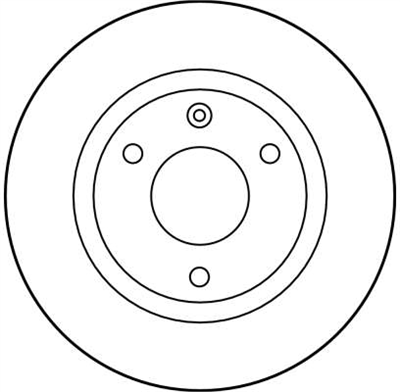 FREN DİSKİ ÖN 3 BİJON, BOYALI, 237 MM CITROEN AX 10 E 86-88, 10 86-98, 11 86-97, 14 86-97 