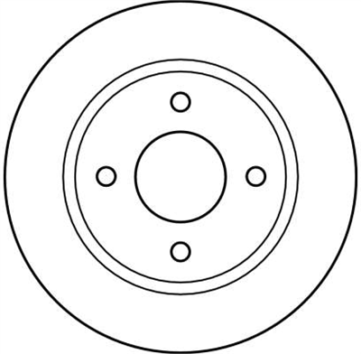 FREN DİSKİ ÖN 4 BİJON, BOYALI, 234 MM NISSAN MİCRA II 1.0 İ 16V 92-03, 1.3 İ 16V 92-00 