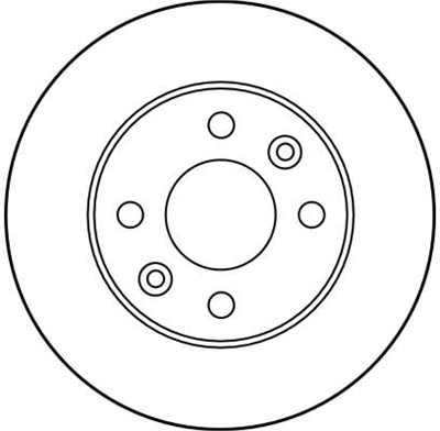 FREN DİSKİ ÖN 4 BİJON, BOYALI, 238 MM RENAULT 5 1.1 80-85 