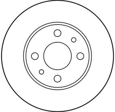 FREN DİSKİ ÖN 4 BİJON, BOYALI, 240,5 MM FIAT UNO 60 1.1 89-92, 70 İ.E. 1.4 89-96, 70 TD 1.4 86-90, 60 D 1.7 86-93 