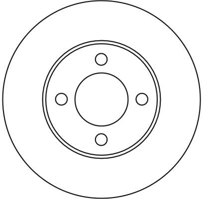 FREN DİSKİ ÖN 4 BİJON, BOYALI, 256 MM AUDI 100 1.8 86-90 