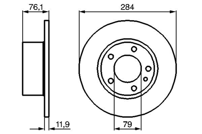 FREN DİSKİ ÖN 5 BİJON 280 MM BMW E28 518 I 81-87 