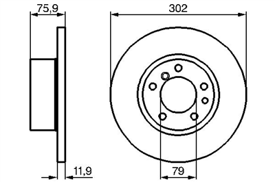 FREN DİSKİ ÖN 5 BİJON 302 MM BMW E34518 I 89-94