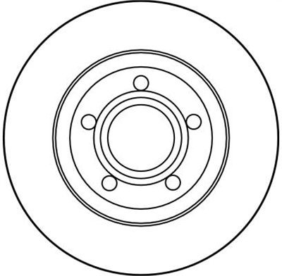FREN DİSKİ ÖN 5 BİJON, BOYALI , 280 MM AUDI A4 1.6 94-00 