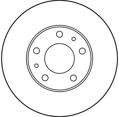 FREN DİSKİ ÖN 5 BİJON, BOYALI, 280 MM CITROEN JUMPER 2.0 94-02, 1.9 D 99-02, 1.9 TDİ 4X4 96-02, 2.5 D 94-02 