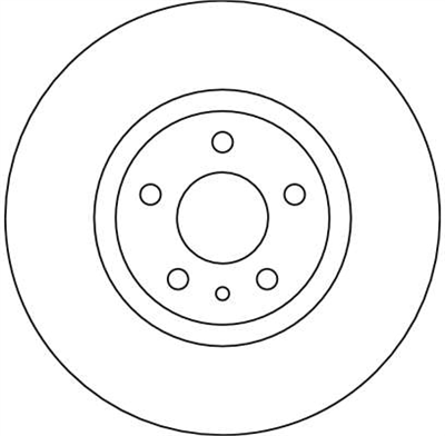 FREN DİSKİ ÖN 5 BİJON, BOYALI, 281 MM ALFA ROMEO 156 1.6 16V T-SPARK 97-05 