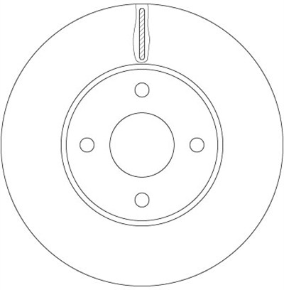FREN DİSKİ ÖN BOYALI, 4 BİJON, 278 MM FORD FIESTAV ST150 05-08