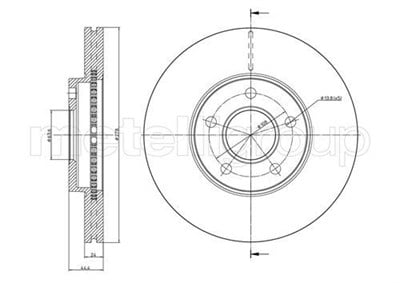 FREN DİSKİ ÖN FORD CONNECT 02> 278x24x5DL