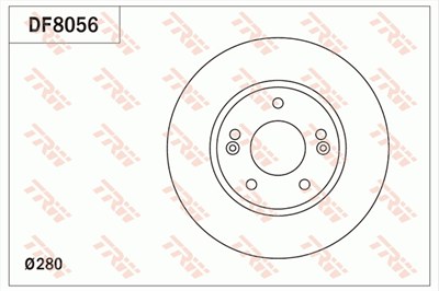 FREN DİSKİ ÖN HAVA AKNALLI, 5 BİJON, 280 MM HYUNDAI İ30 1.4-1.6 11-16, 1.6 GDİ 11-16, 1.4-1.6 CRDİ 11-16, 1.6 T-GDİ 15=> 