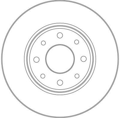 FREN DİSKİ ÖN HAVA KAALLI, BOYALI, 4 BİJON, 240 MM FIAT PANDA 1.2 4X4 04=>, 1.3 D MULTİJET 03=> 