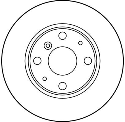 FREN DİSKİ ÖN HAVA KANALI, BOYALI, 4 BİJON, 234 MM DAIHATSU APPLAUSE I HB 1.6 16V 89-97, 1.6 16V 4WD 89-97 
