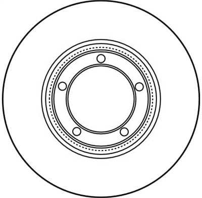 FREN DİSKİ ÖN HAVA KANALI, BOYALI, 5 BİJON, 253 MM HYUNDAI H100 2.4 93-00, 2.5 D 93-00, 2.5 TD 93-00 