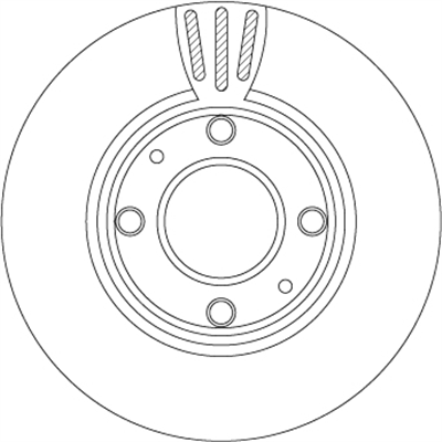 FREN DİSKİ ÖN HAVA KANALLI, 4 BİJON, 241 MM HYUNDAI ACCENT 1.3 00-05, 1.5 99-05, 1.6 02-05, 1.5 CRDİ 02-05 