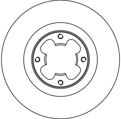 FREN DİSKİ ÖN HAVA KANALLI, 4 BİJON,240 MM SUBARU JUSTY I 1200 87-95, 1200 4WD 86-96