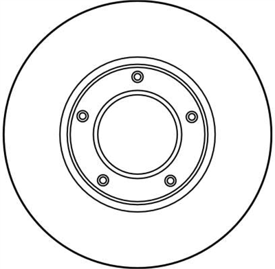 FREN DİSKİ ÖN HAVA KANALLI, 5 BİJON, 255 MM TOYOTA HİACE IV 2.0 89-98 