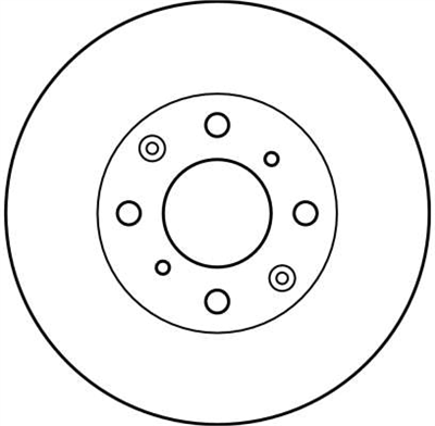 FREN DİSKİ ÖN HAVA KANALLI, BOYALI, 4 BİJON, 240 MM HONDA JAZZ 1.2 İ-DSİ02-08, 1.3 İDSİ 02-08 