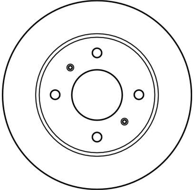 FREN DİSKİ ÖN HAVA KANALLI , BOYALI, 4 BİJON, 257 MM NISSAN 200 SX 1.8 88-94, 1.8 T 88-93 