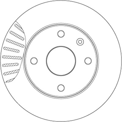 FREN DİSKİ ÖN HAVA KANALLI, BOYALI, 4 BİJON, 256 MM CHEVROLET LACETTI 1.4 16V 05=>, 1.6-1.8 05=>, 2.0 D 07=>, NUBIRA SEDAN 1.4 06-08, 1.6 05-11, 1.8 05-09, 2.0 D 05-11 