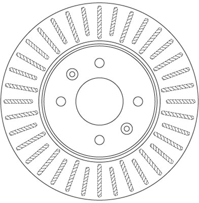 FREN DİSKİ ÖN HAVA KANALLI, BOYALI, 4 BİJON, 256 MM HYUNDAI ACCENT IV SEDAN 1.4-1.6 10=>, 1.6 CRDİ 11=>, KIA RIO III 1.1 CRDİ 11=>, 1.2 CVVT 14-17, 1.4 CRDİ 11=>, 1.25 CVVT 11-17, 1.25 LPG 11=> 