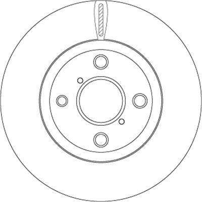 FREN DİSKİ ÖN HAVA KANALLI, BOYALI, 4 BİJON, 258 MM TOYOTA YARIS 1.0-1.3 VVT-İ 05-11 