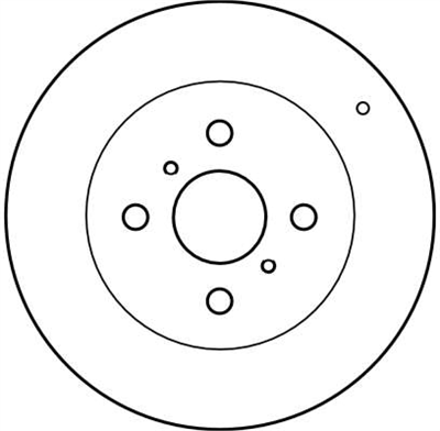 FREN DİSKİ ÖN HAVA KANALLI, BOYALI, 4 BİJON, 255 MM TOYOTA YARIS 1.0 99-05, 1.3 99-05, 1.5 00-05, 1.4 D-4D 01-05 