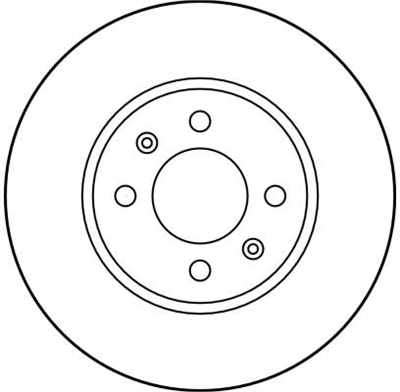 FREN DİSKİ ÖN HAVA KANALLI, BOYALI, 4 BİJON, 280 MM OPEL SAAB 9000 2.0 -16 89-93 