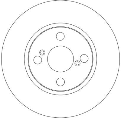 FREN DİSKİ ÖN HAVA KANALLI, BOYALI, 4 BİJON, 255 MM TOYOTA COROLLA 1.4 VVT-İ 01-07, 1.6 VVT-İ 02-06 