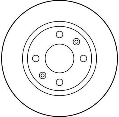 FREN DİSKİ ÖN HAVA KANALLI, BOYALI, 4 BİJON, 260 MM PEUGEOT 406 1.6 95-04, 1.8 16V 00-04, 1.9 D 96-04, 1.9 TD 95-04 