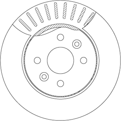 FREN DİSKİ ÖN HAVA KANALLI, BOYALI, 4 BİJON, 258 MM KIA CERATO SEDAN 1.8 01-04, SHUMA 1.6 01-01, SHUMA II 1.6 01-04, 1.8 03-04, SHUMA II SEDAN 1.6 01-04 