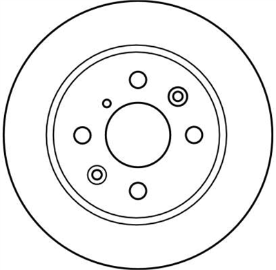 FREN DİSKİ ÖN HAVA KANALLI, BOYALI, 4 BİJON, 242 MM KIA SEPHIA 1.5 İ 96-97, 1.6 İ 95-97, 1.8 İ 16V 95-97 