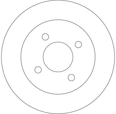 FREN DİSKİ ÖN HAVA KANALLI, BOYALI, 4 BİJON, 252 MM NISSAN ALMERA I 1.4 95-00, 1.4 GX,LX 95-00, 1.6 SLX 95-00, 1.6 95-00, 2.0 D 95-00 