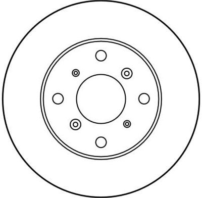 FREN DİSKİ ÖN HAVA KANALLI, BOYALI, 4 BİJON, 260 MM HONDA PRELUDE IV 2.0 İ 16V 92-96, 2.2 İ 16 VTEC 93-96, PRELUDE V 2.0 16V 96-00 