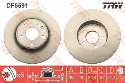 FREN DİSKİ ÖN HAVA KANALLI, BOYALI, 5 BİJON, 295 MM MERCEDES-BENZ A SERİSİ A 220 CDİ 12-18, A 220 D 15-18, A 220 CDİ 4-MATİC 14-18, A 220 D 4-MATİC 15-18, A 220 4-MATİC 14-18, B SERİSİ B 180 11-18, B 220 4-MATİC 13-18, B 160-180 CDİ 13-18, B 200 CDİ 