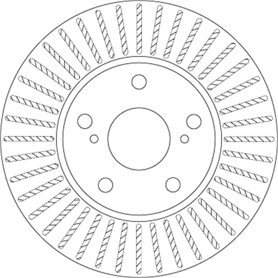 FREN DİSKİ ÖN HAVA KANALLI, BOYALI, 5 BİJON, 277 MM TOYOTA AURIS 1.2 15-18, 1.3-1.6 12-18, 1.8 HYBRİD 12-18, 1.4 D-4D 12-18, 1.6 D4-D 15-18, COROLLA SEDAN 1.3-1.6 13-18, 1.4 D-4D 13-18 