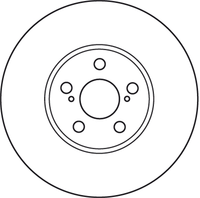 FREN DİSKİ ÖN HAVA KANALLI, BOYALI, 5 BİJON, 276 MM TOYOTA AVENSIS 1.6-1.8-2.0 VVT-İ 00-03, 2.0 D-4D 99-03 